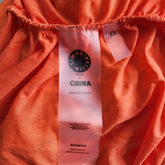 New Simon Miller MESH Stretch Pluto Sunset Orange Maxi Skirt/Swim Cover-Up XS - Picture 17 of 17